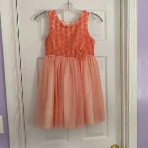 Peach formal dress